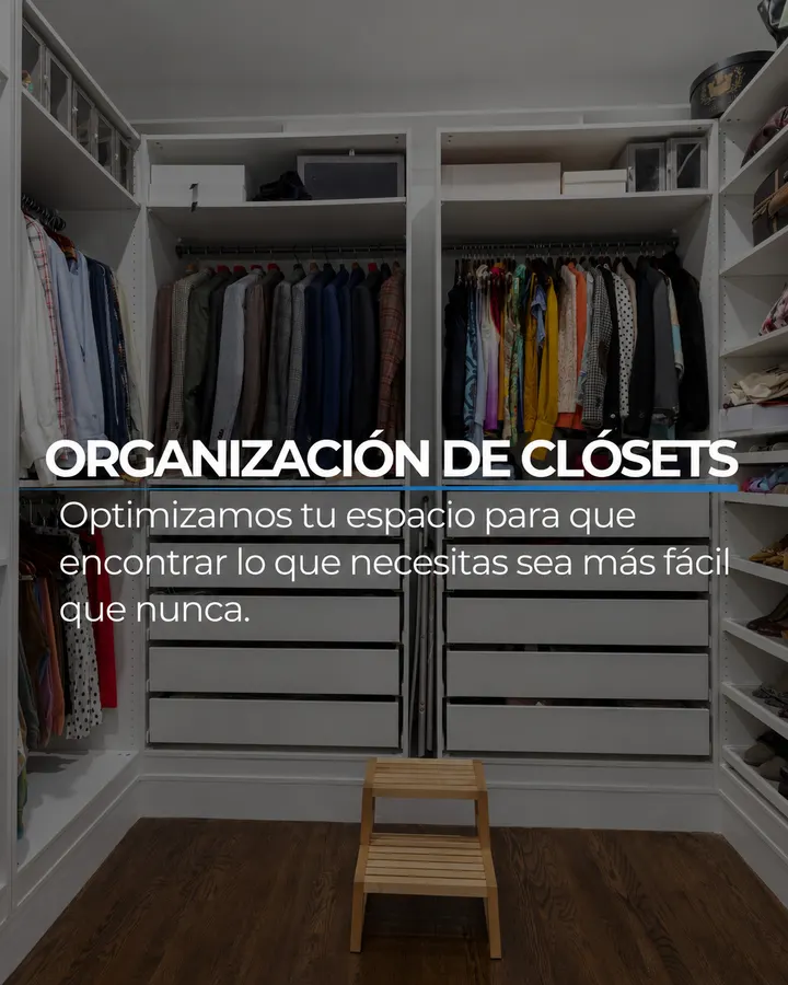 Organización de clósets